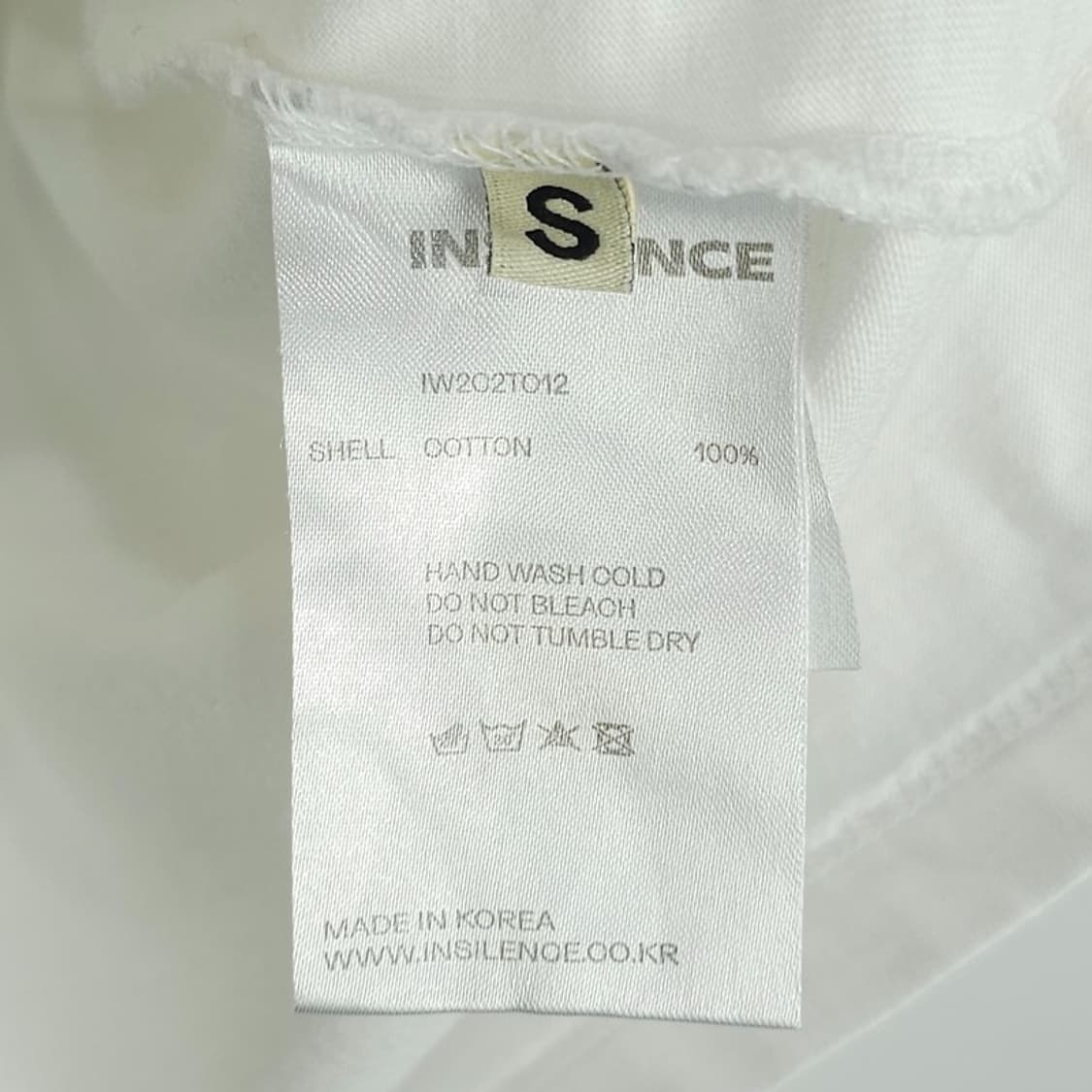 [인사일런스] 그래픽 프린팅 반팔티 화이트 M21319 상품이미지9