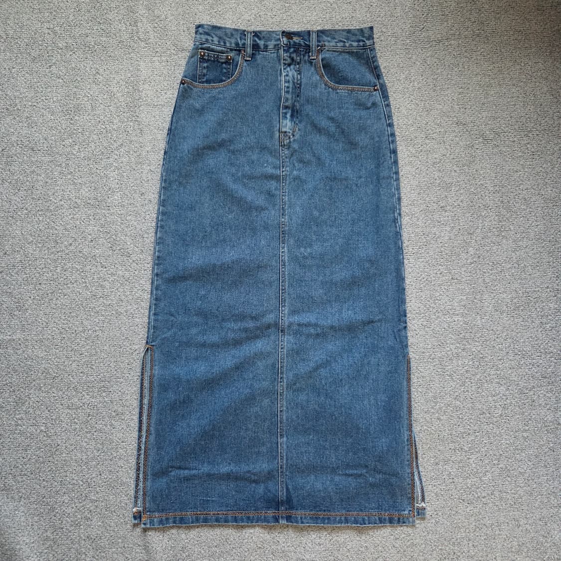 Moonsun 문선 데님 롱 스커트 25-26size 상품이미지1