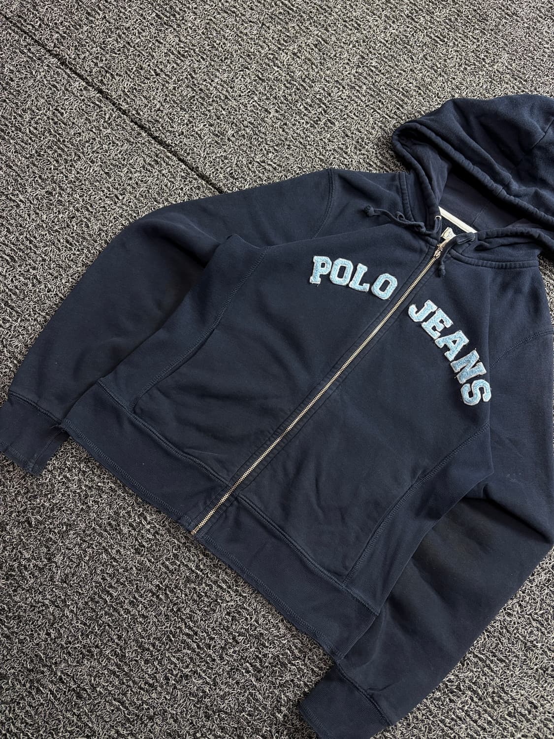 폴로 랄프로렌 아치로고 올드스쿨 네이비 후드 집업 2048 상품이미지3