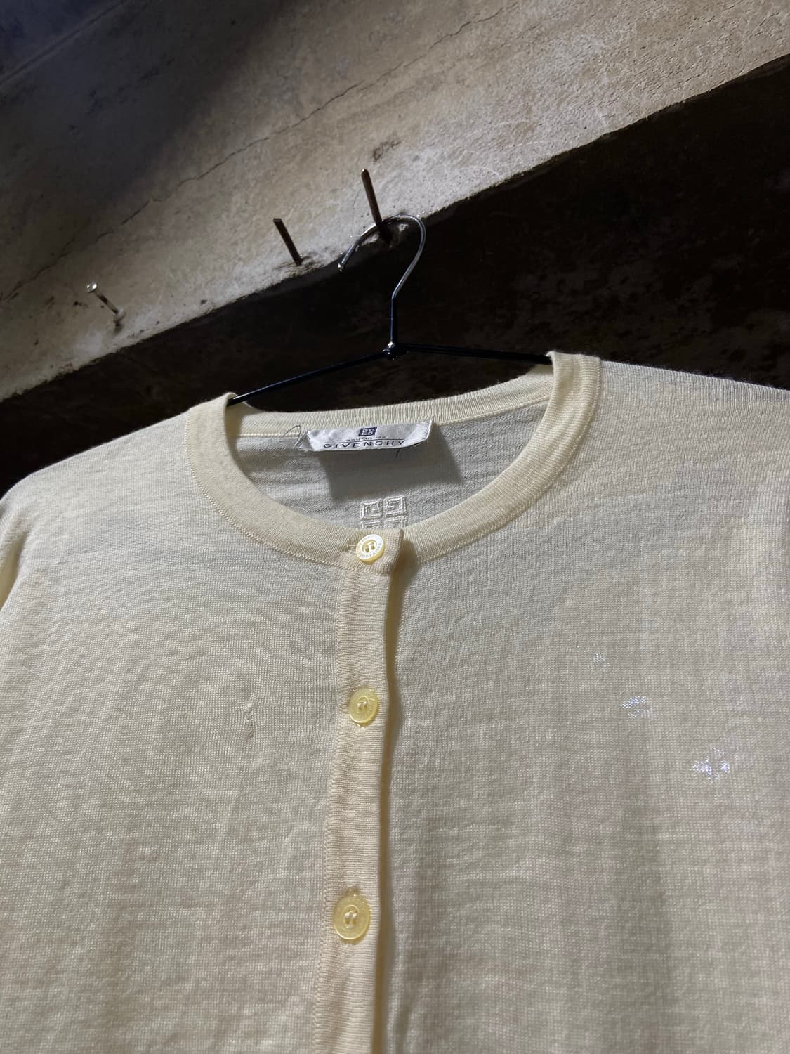 90s GIVENCHY 지방시 아이보리 컬러 가디건 상품이미지1