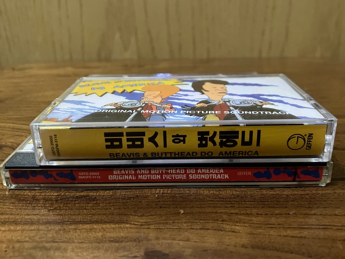 90s 애니 영화 비비스앤벗헤드 OST 라이센스 초판 CD 카세트테이프 상품이미지3