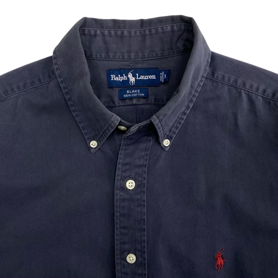 폴로 랄프로렌 레드포니 뮤트블루 코튼셔츠 L 상품이미지4