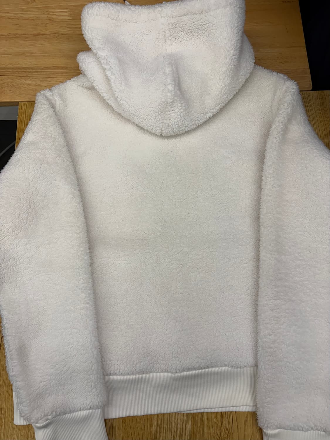 [L]폴로 랄프로렌 흰색 뽀글이 양털 후드티 상품이미지2