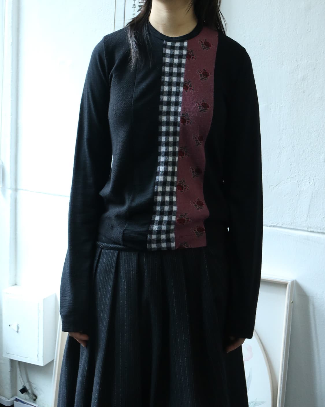 꼼데가르송 트리콧 패치워크 니트 상품이미지3