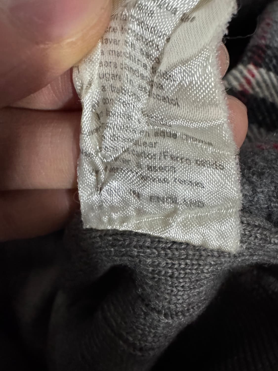 버버리 런던 커스텀 빈티지 노바체크 가디건 L 상품이미지5