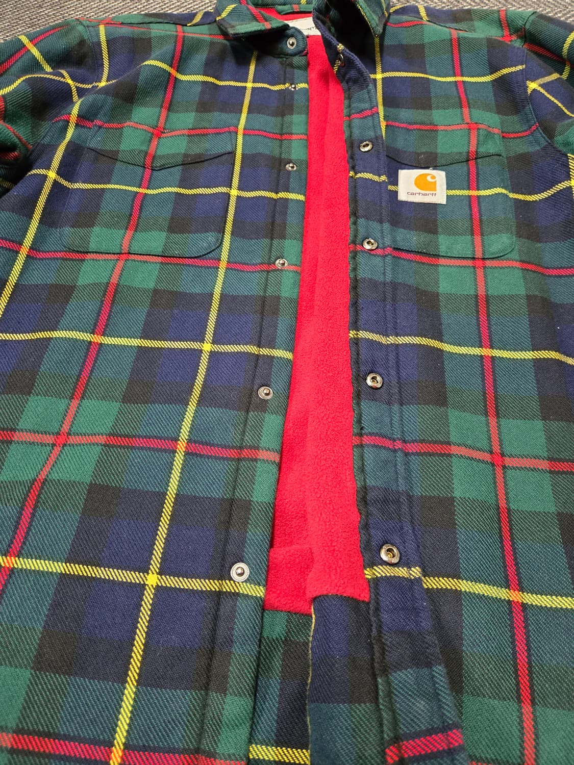 칼하트 체크 셔츠 남방 플란넬 자켓 상품이미지4