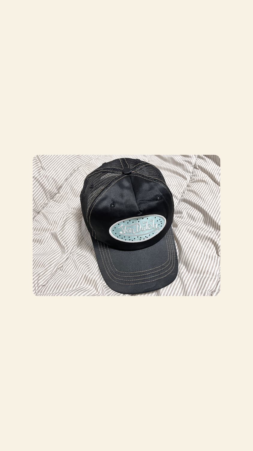 [희귀템] 본더치 민트 블랙 큐빅 매쉬 볼캡 cap 상품이미지1