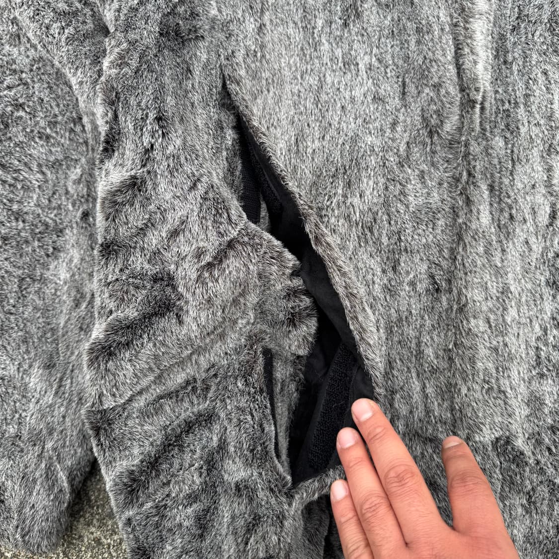 [XL] 90s Emporio Armani 아크릴 퍼 자켓 상품이미지8