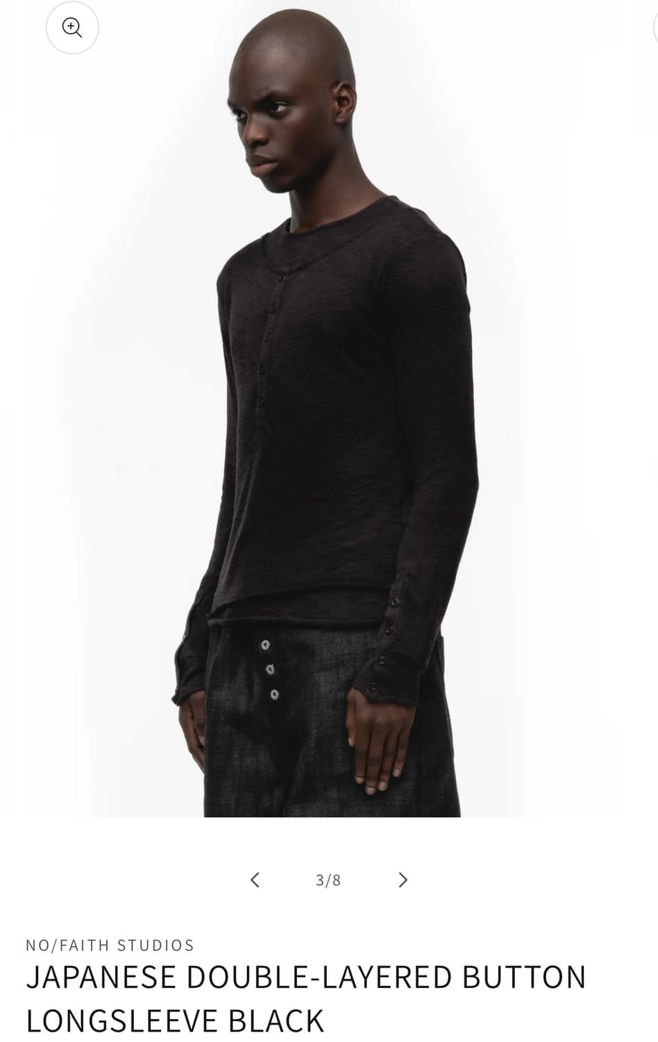 노페이스 스튜디오 재패니즈 더블 레이어 버튼 롱슬리브 상품이미지3