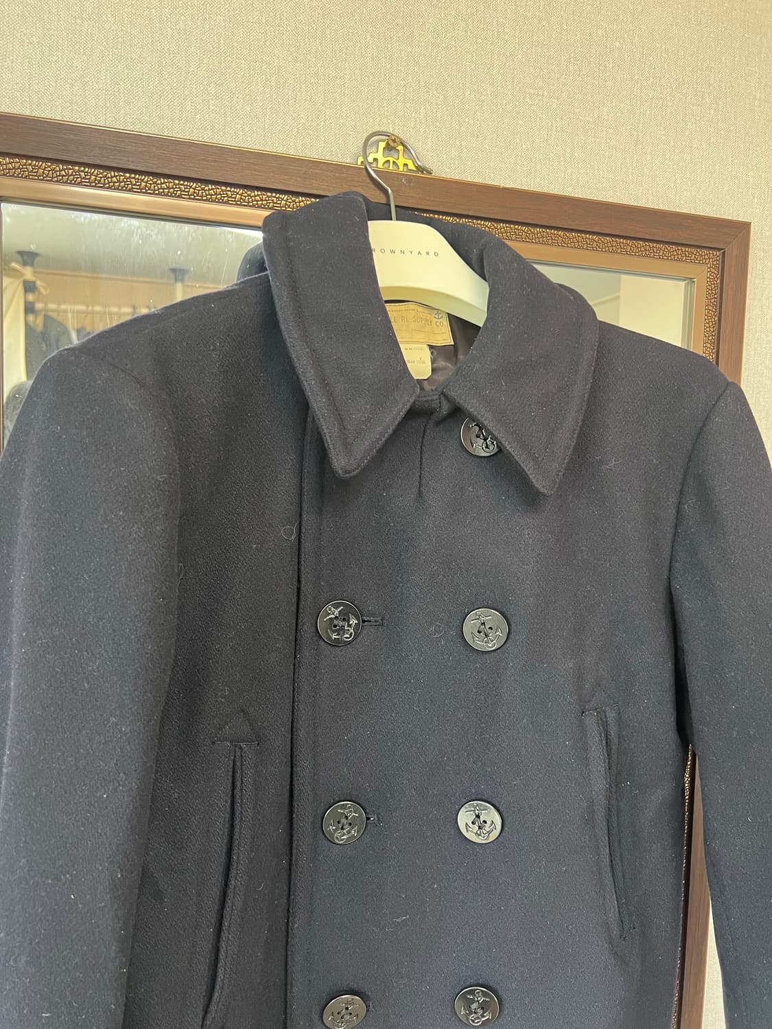 Rrl 네이비 울 피코트 m 상품이미지3