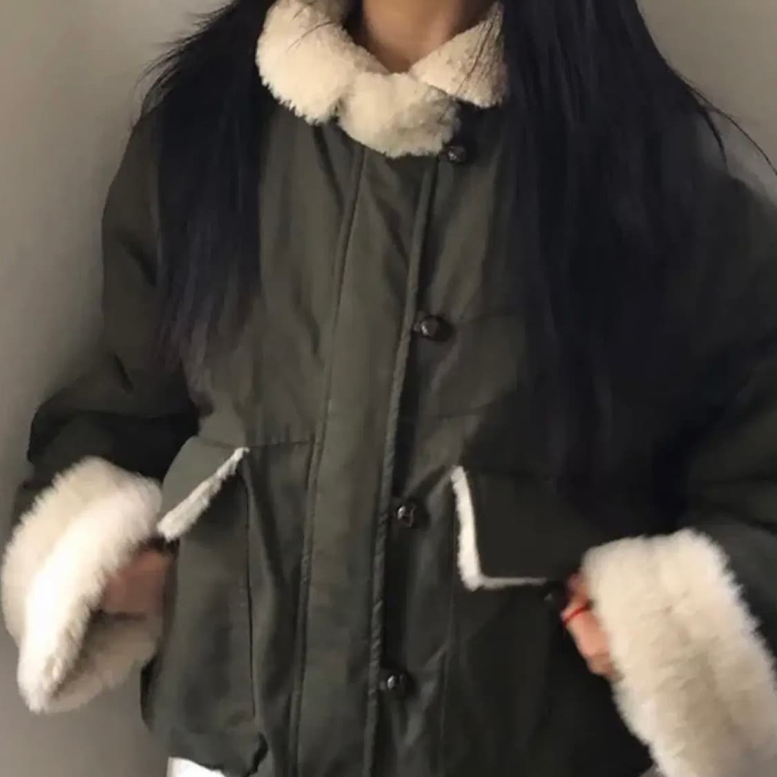 퍼 점퍼 여성 아우터 겨울 자켓 뽀글이 점퍼 무스탕 상품이미지2