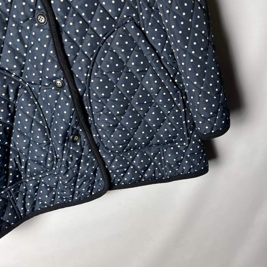 [JPN] 빈티지 퀼팅 도트 자켓 (플리스안감) 상품이미지4