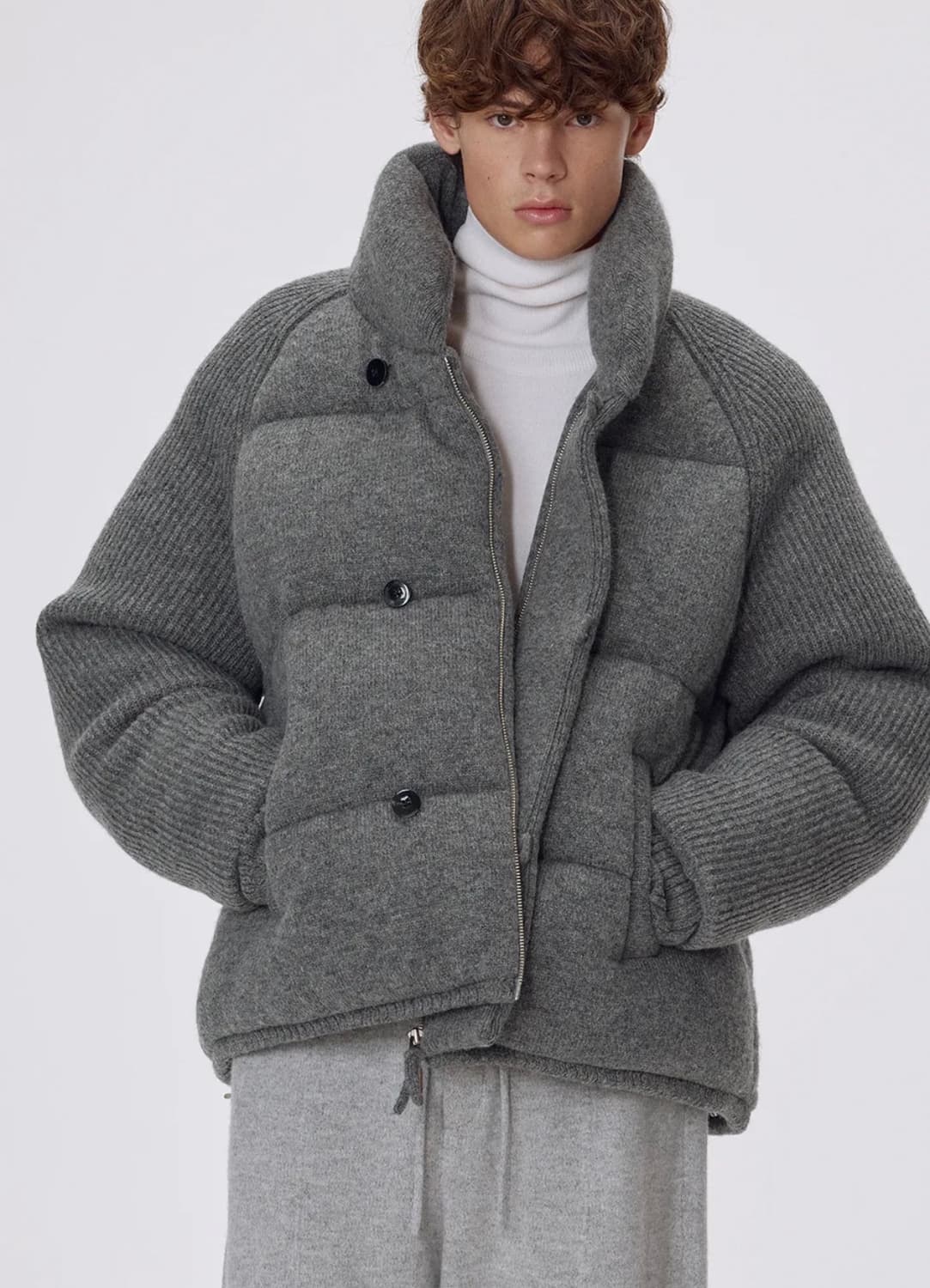 우마뭉 울 니트 패딩 M 정상가 45만 상품이미지2