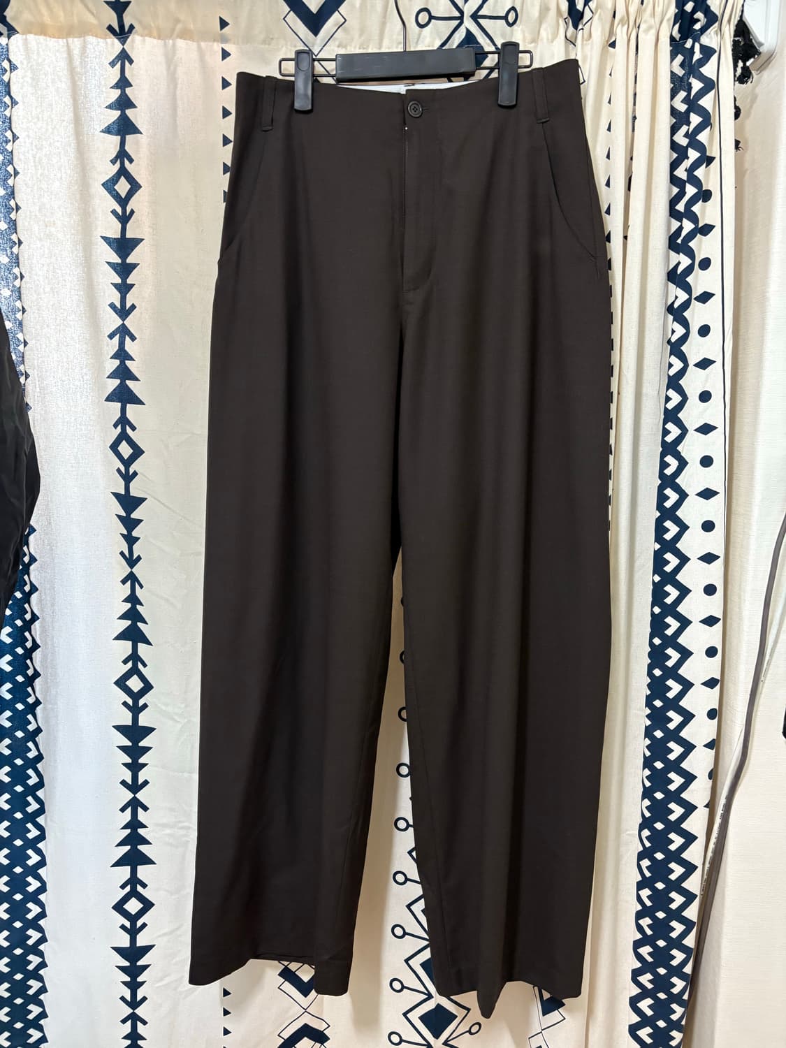 아모멘토 25SS 울 와이드 팬츠 브라운 상품이미지3