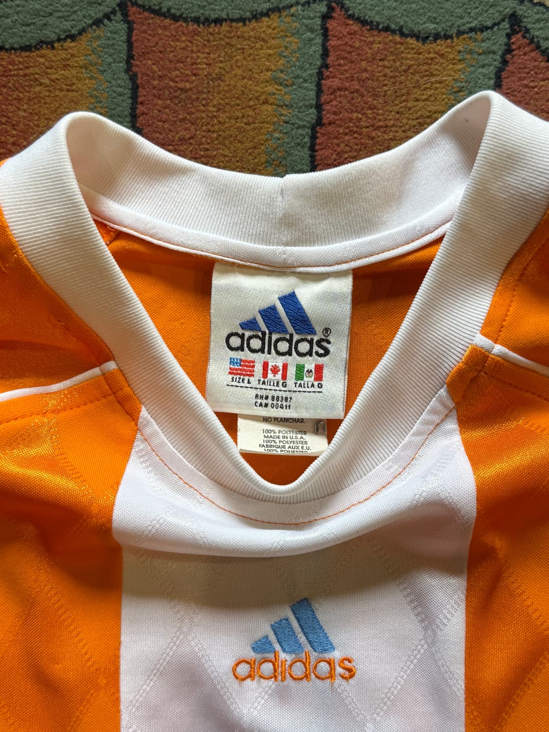Adidas 90년대 미국생산 아디다스 빈티지 축구 저지 숏슬리브 티셔츠 상품이미지3