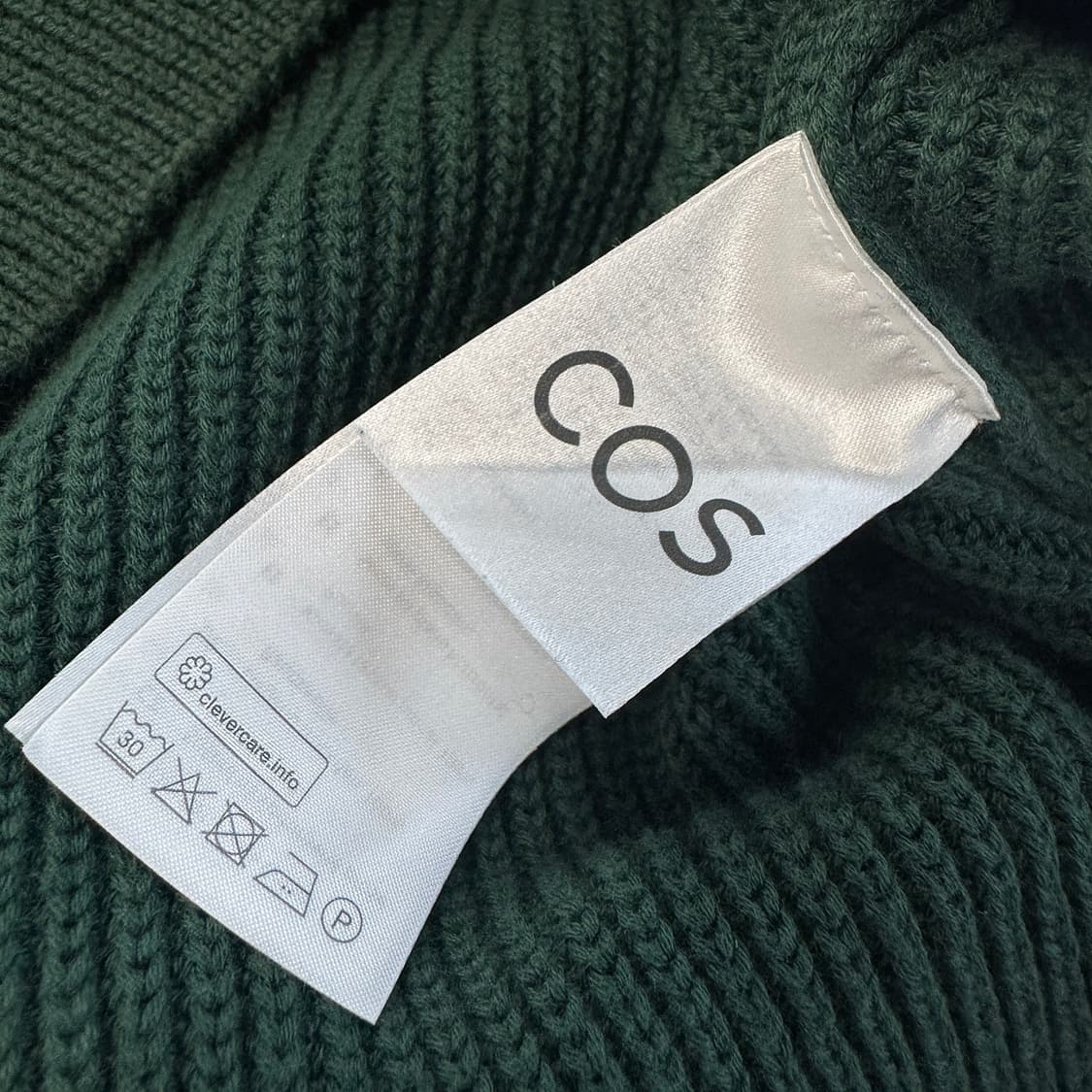 코스 COS 그린 코튼 니트 베스트 상품이미지5