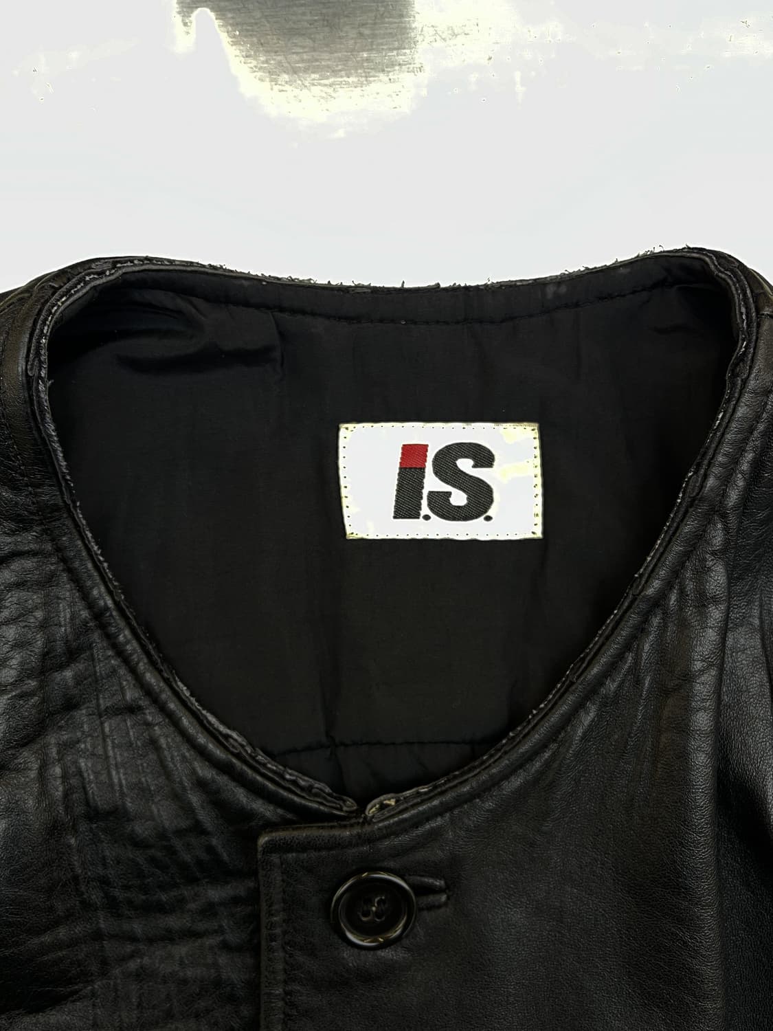 이세이미야케 스포츠 90s I.S 램 레더 코트 상품이미지5