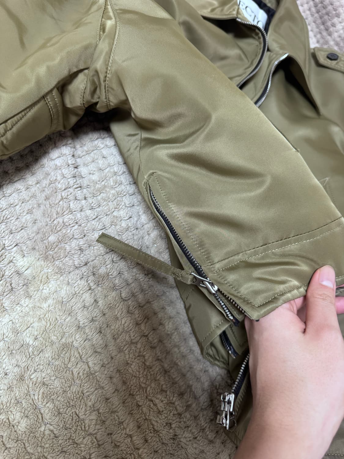 렉토 툴루즈 나일론 봄버 자켓 olive khaki  상품이미지3