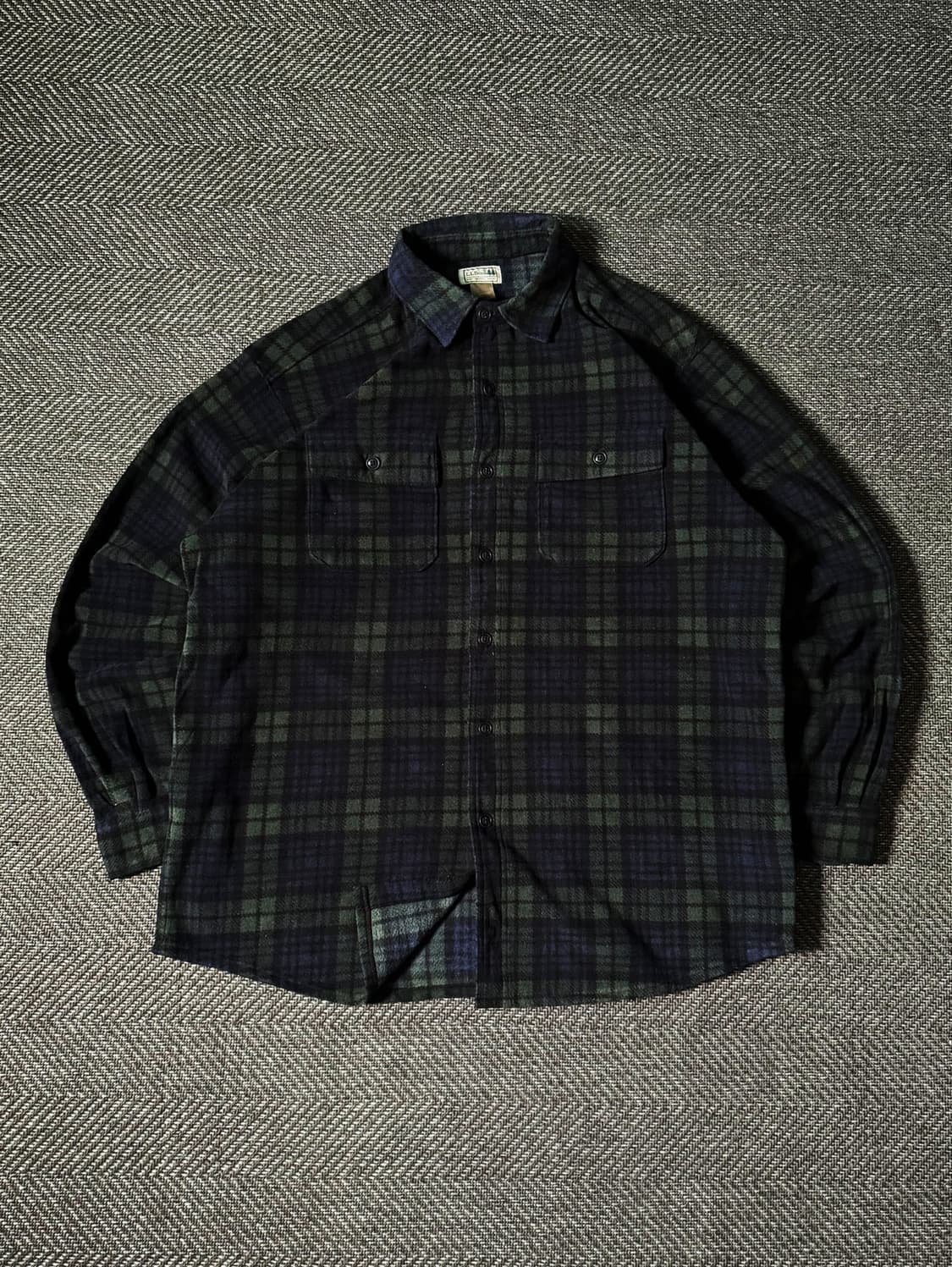 엘엘빈 블랙와치 라이트플리스 셔츠 (105-110) 상품이미지1