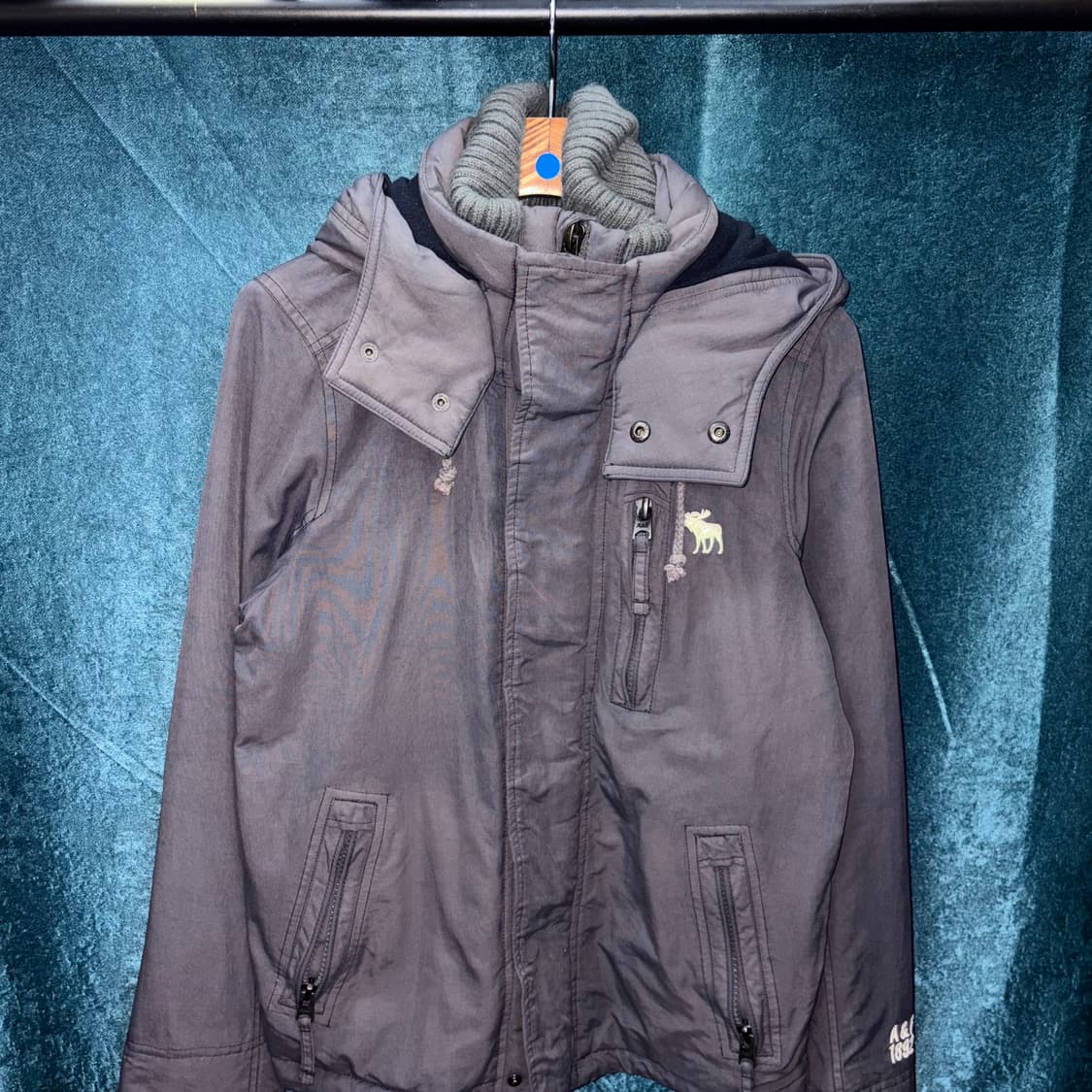 (S) 아베크롬비 레이디 그레이 점퍼 자켓 상품이미지2
