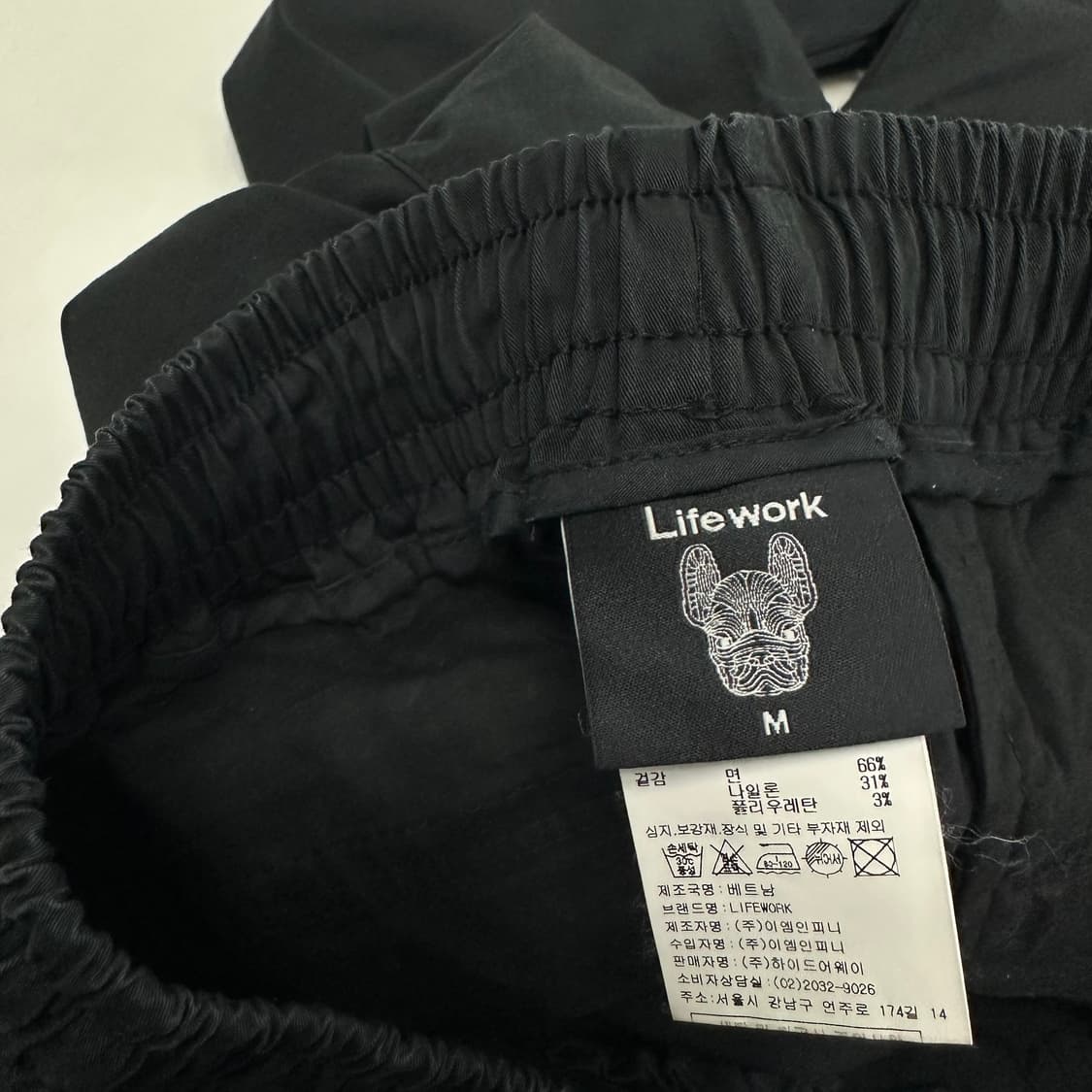 M 라이프워크 블랙 카고 조거팬츠 상품이미지8
