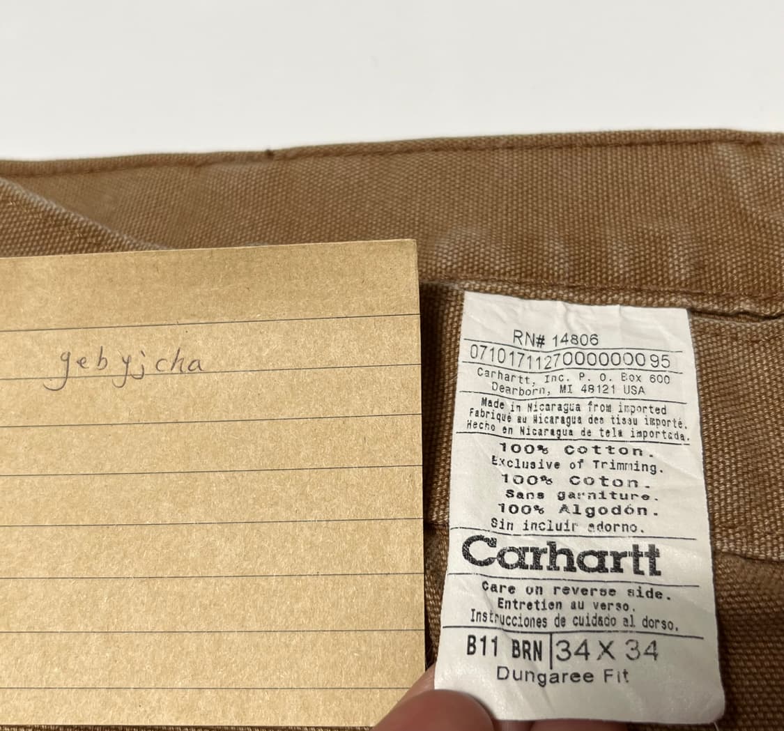 Carhartt OG 칼하트 덕 캔버스 카펜터 워크 팬츠 상품이미지4