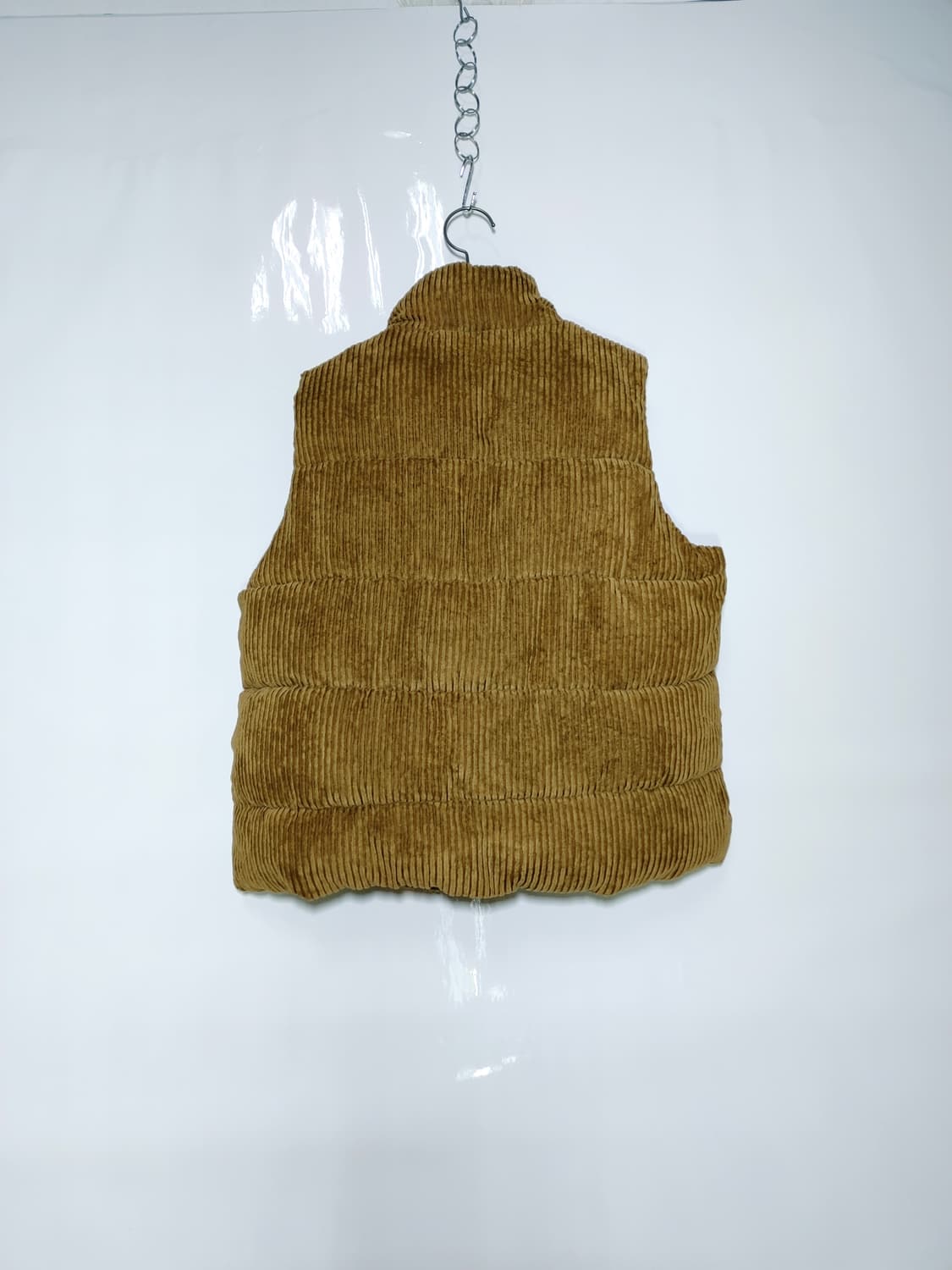 폴리소재 골지 디자인 폴리 패딩 조끼 상품이미지2