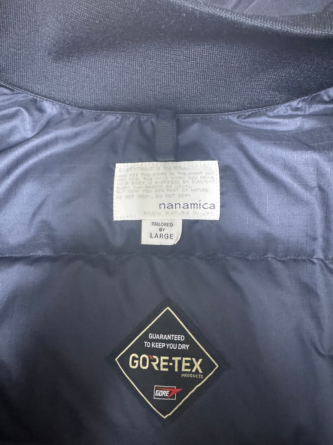 나나미카 고어텍스 숏 다운 자켓 네이비 상품이미지2