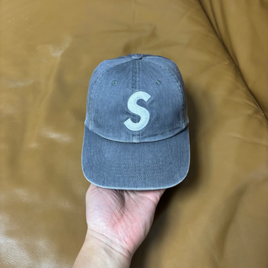 슈프림 S로고 6패널 볼캡 모자 피그먼트 그레이 상품이미지2