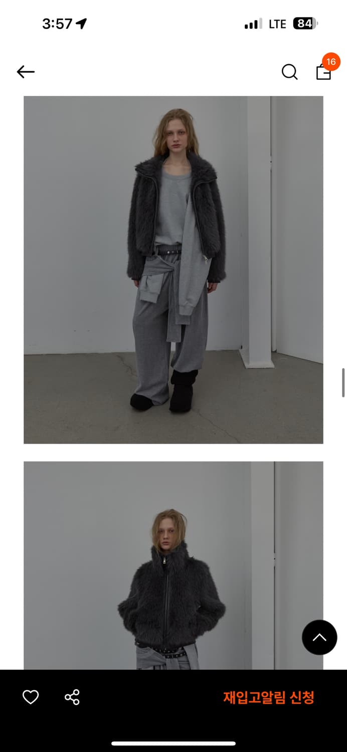 LCDC NEW FUR ZIP-UP (GREY) 상품이미지2