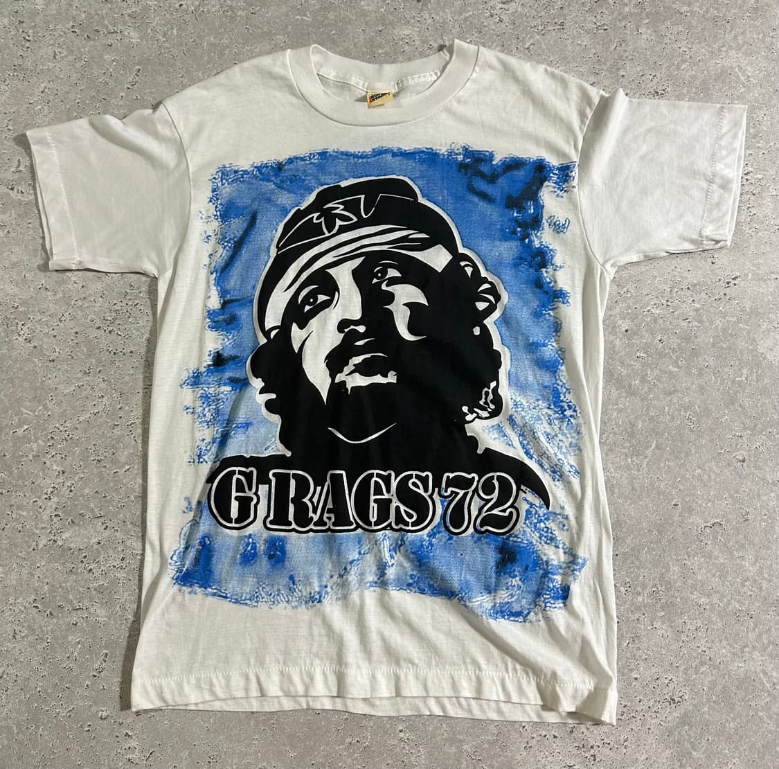 80s USA G RAGS 72 프린트 싱글스티치 /060 상품이미지2