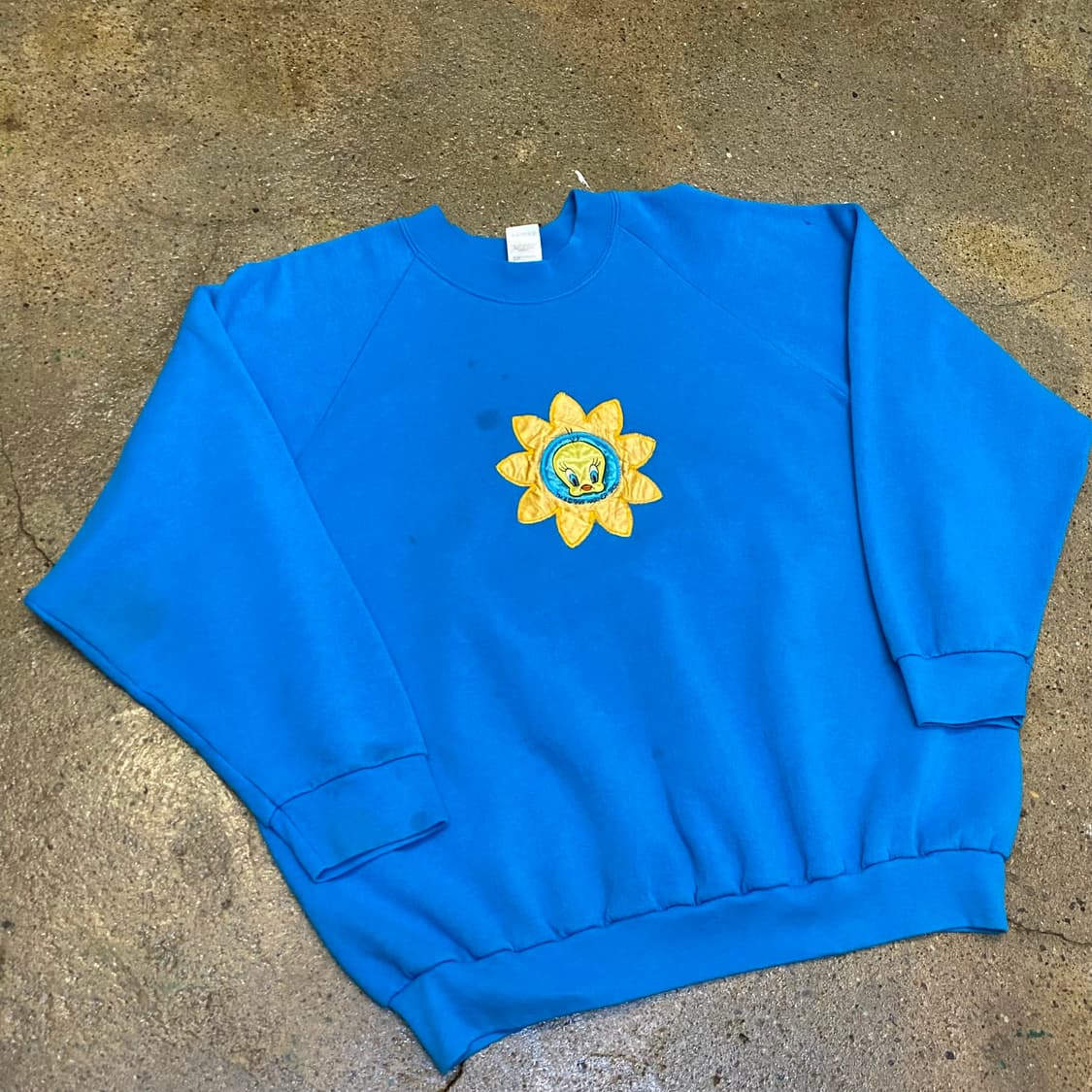 레어 90s Made in USA 빈티지 루니툰 트위티 맨투맨 상품이미지2