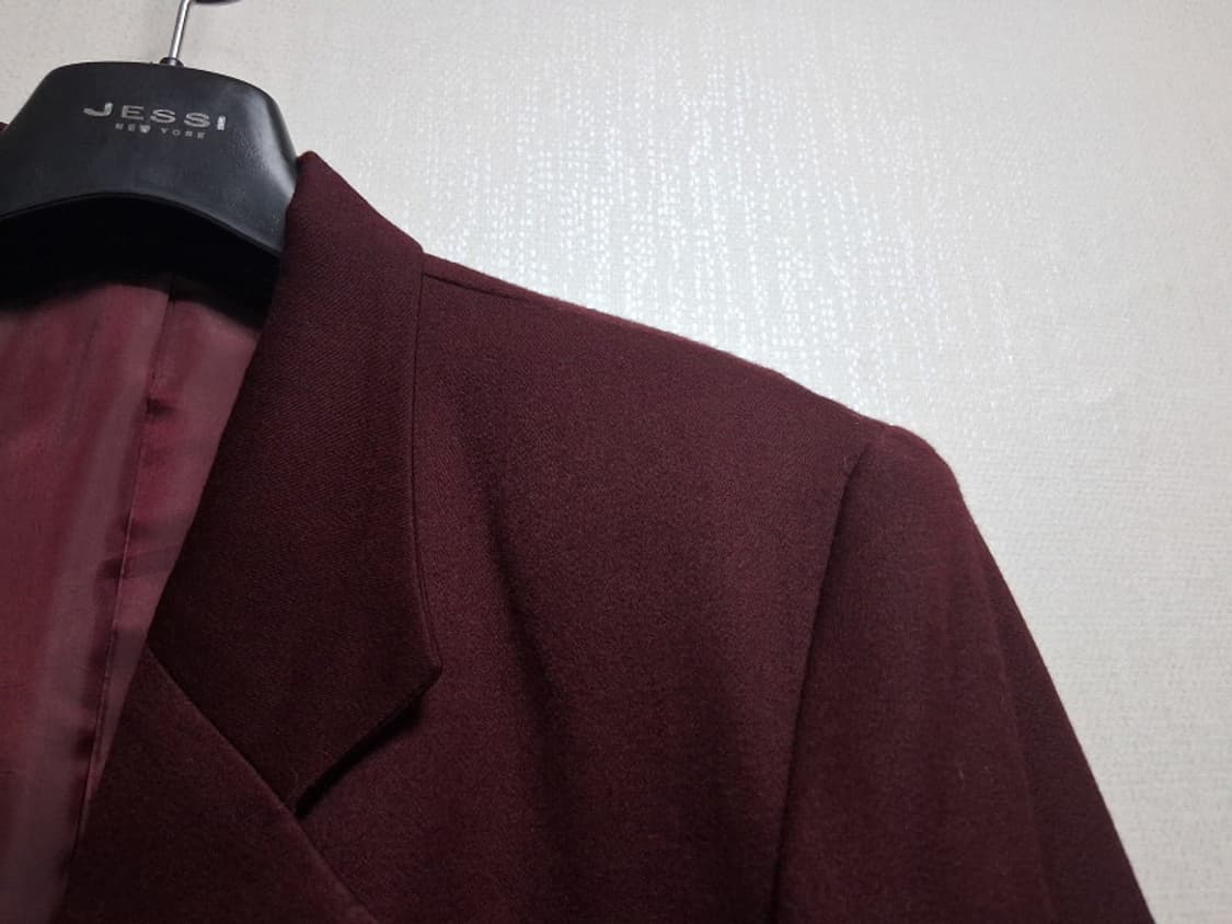 일본빈티지 viva house 자주색 순모 울 금장더블버턴 순모더블쟈켓  상품이미지5
