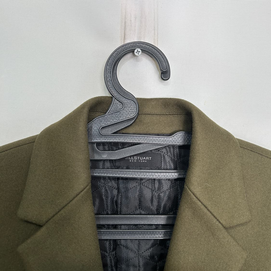 질스튜어트 남성 모 캐시미어 카키 코트 100 M 상태최상 상품이미지2