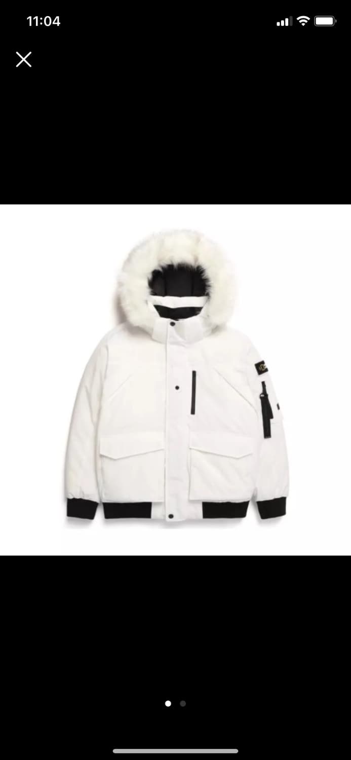 내셔널지오그래픽 타루가 화이트 퍼 패딩 상품이미지1