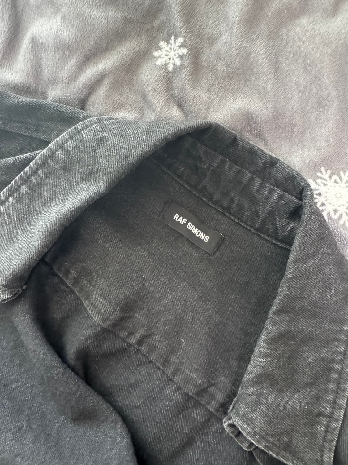 라프시몬스 18aw 데님 오버셔츠 상품이미지4