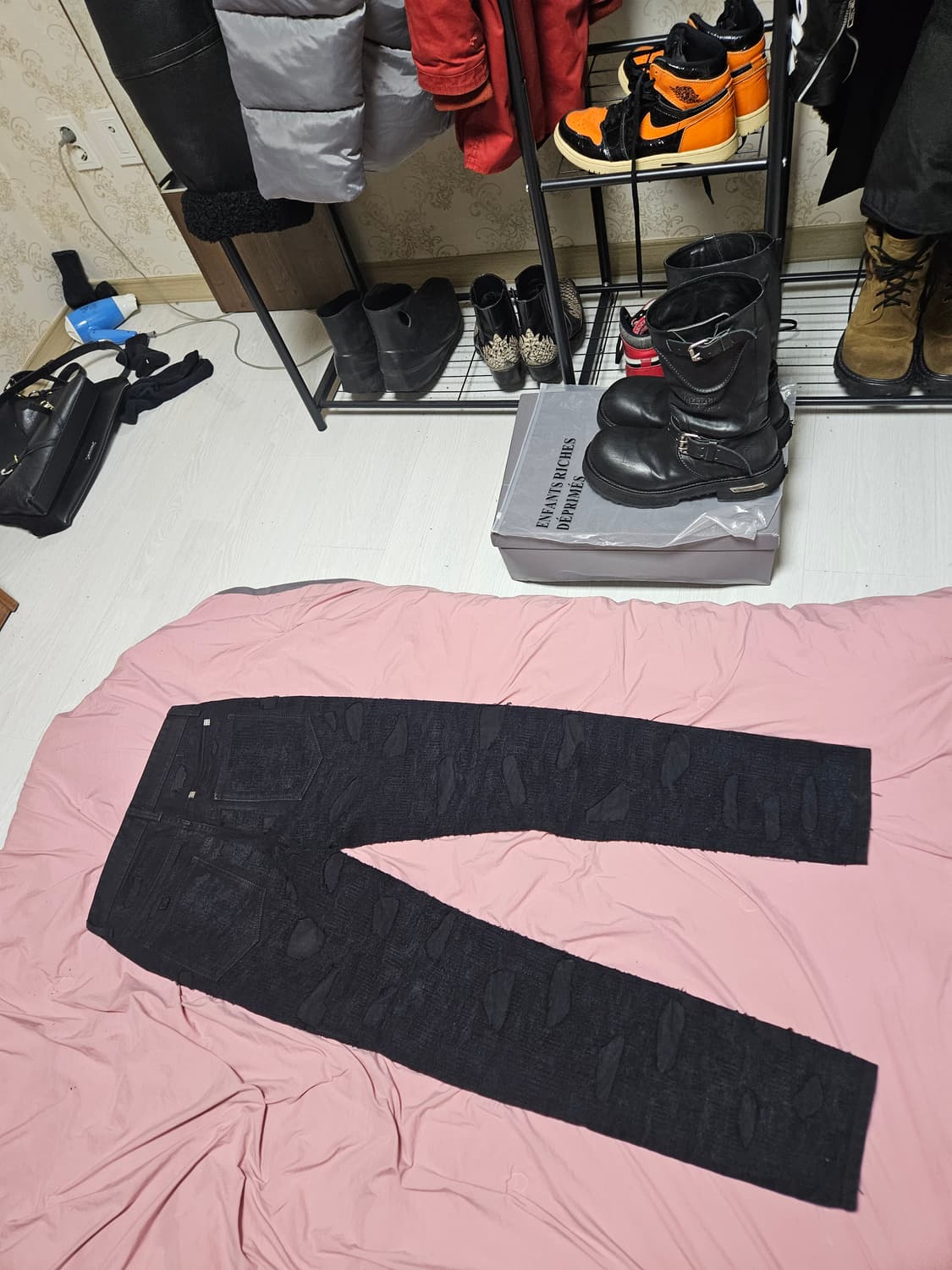 지방시 22FW 디스트로이드 진 Black 워싱 JEAN 상품이미지8