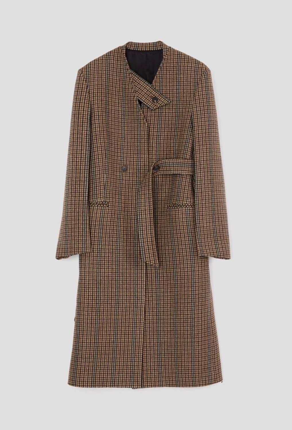 (새상품) 렉토 70S DOG TOOTH CHECK BELT COAT 상품이미지7