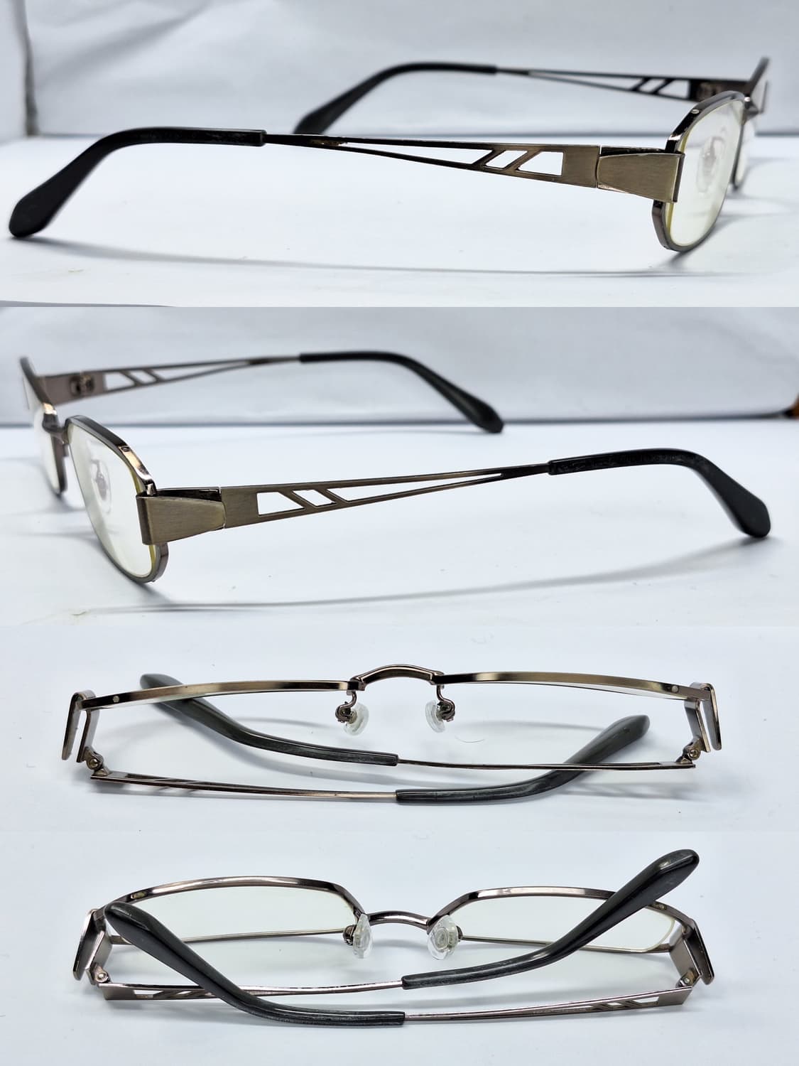 OWNDAYS 실버 메탈 2포인트 안경테 일본 수입 빈티지 클래식 레트로 상품이미지8