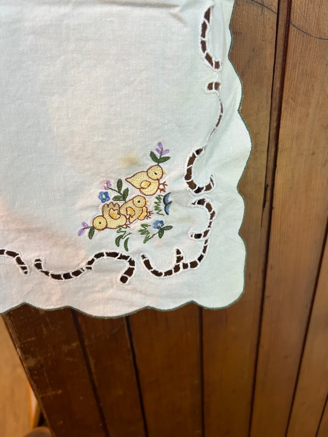 오리 손자수 손수건 상품이미지2