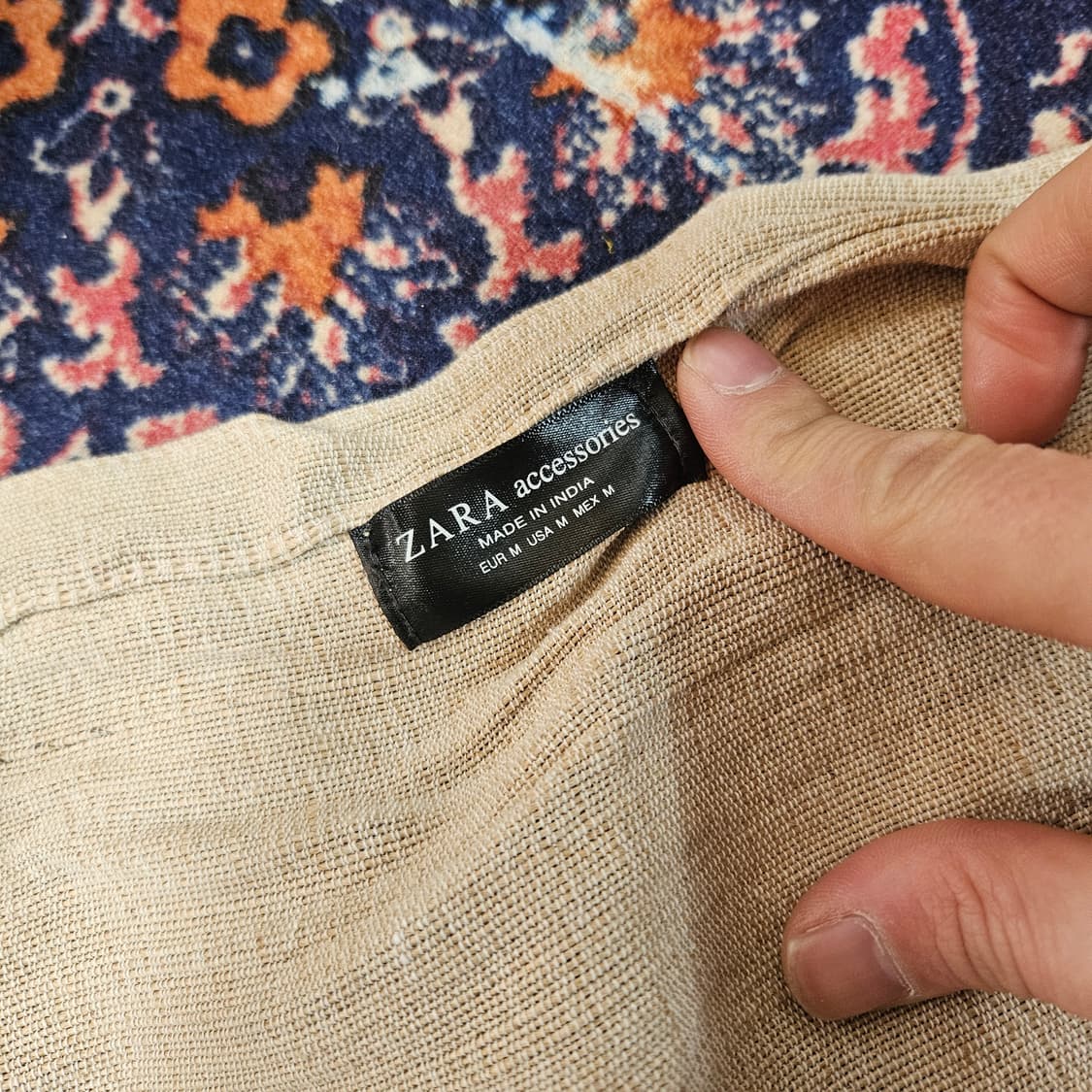 자라(ZARA) 주트 쇼퍼백 65 x 45 x 13 size 상품이미지4