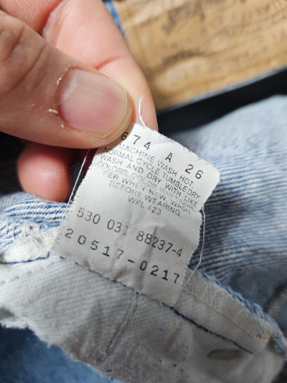 1990's 리바이스 517 부츠컷 페이딩 38x32 상품이미지6