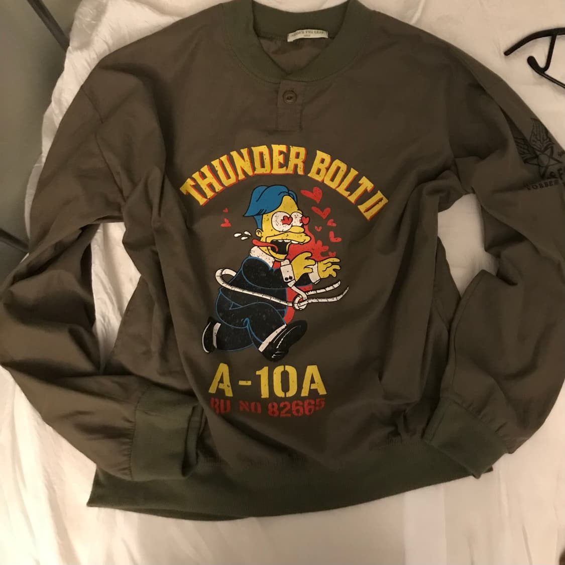 Vintage 빈티지 카키 심슨 맨투맨 상품이미지2