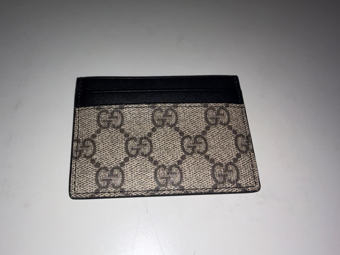 구찌 마이크로시마 수프림 카드홀더 블랙 상품이미지1