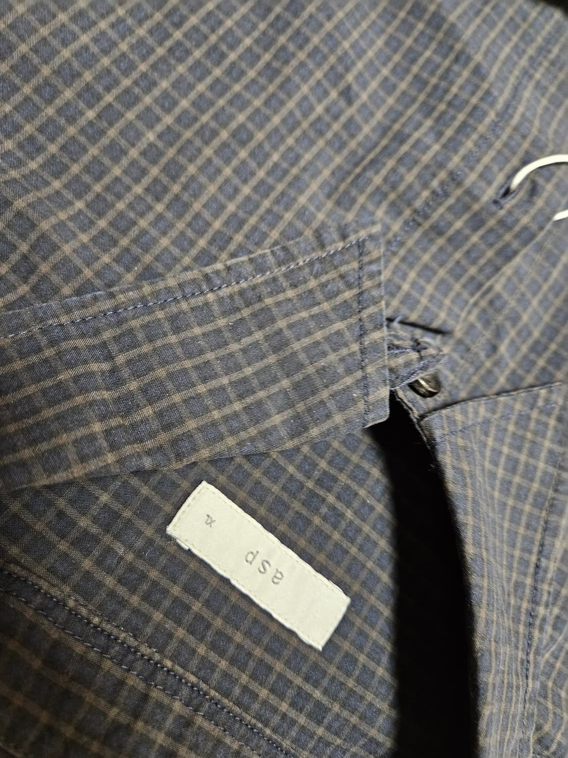 애습 오버핏 모던체크셔츠 상품이미지2