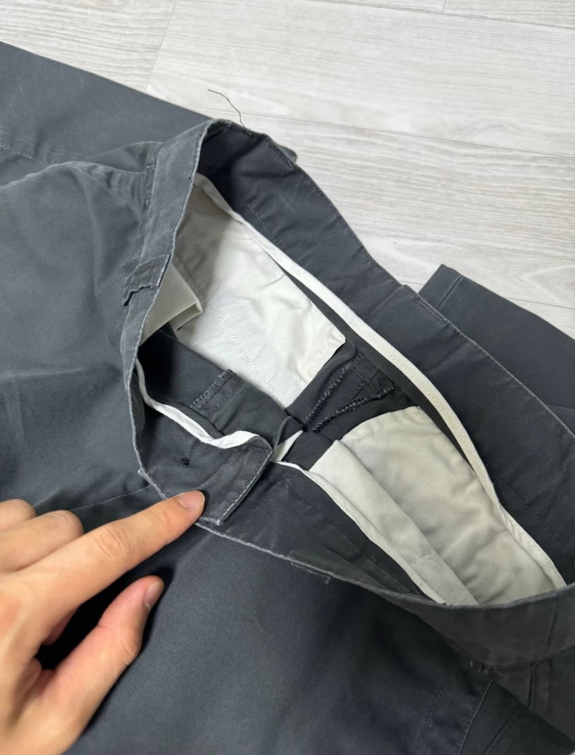 비얼디드키드 24ss 텐셀 오피스 차콜 팬츠 상품이미지5