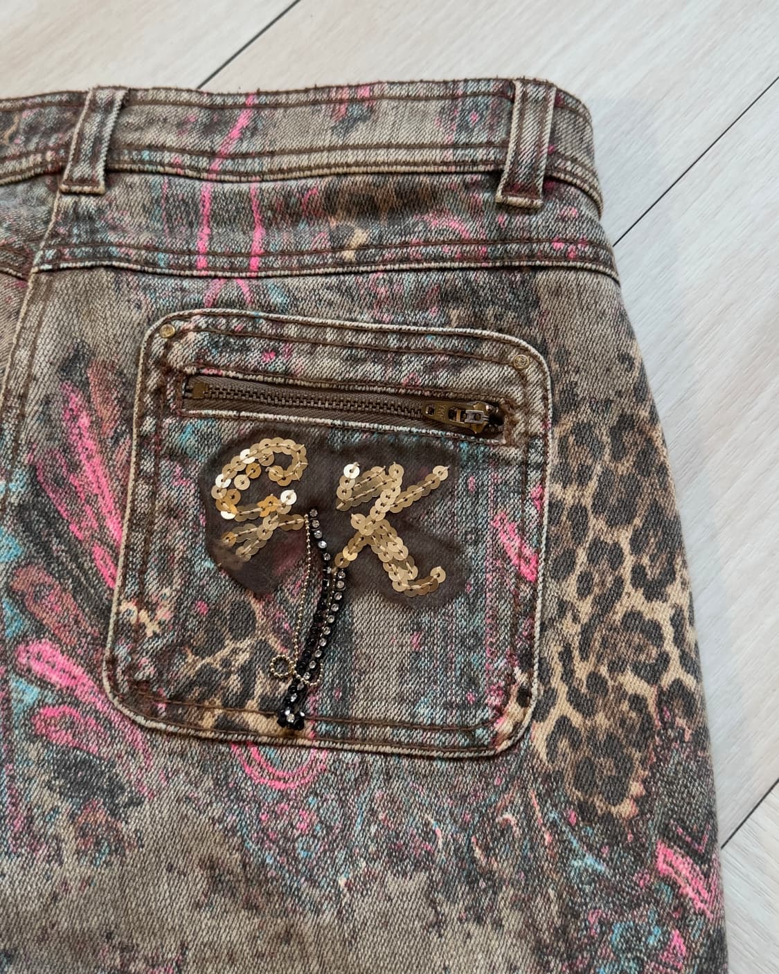 [GK] mixed pattern boot cut pants 상품이미지10