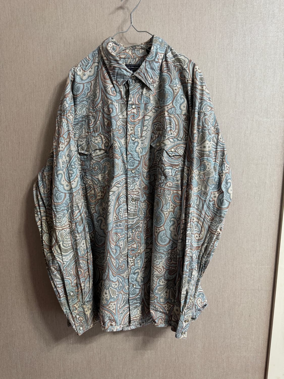 Vintage 빈티지 페이즐리 웨스턴 셔츠 2xl 상품이미지1