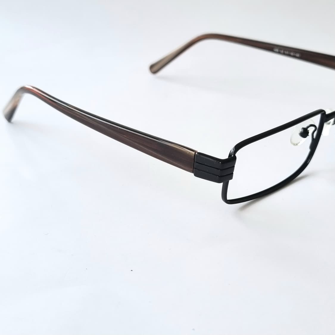 데드스탁 긱시크 지적인 무드, 슬림 직각 메탈 안경테 656 상품이미지5
