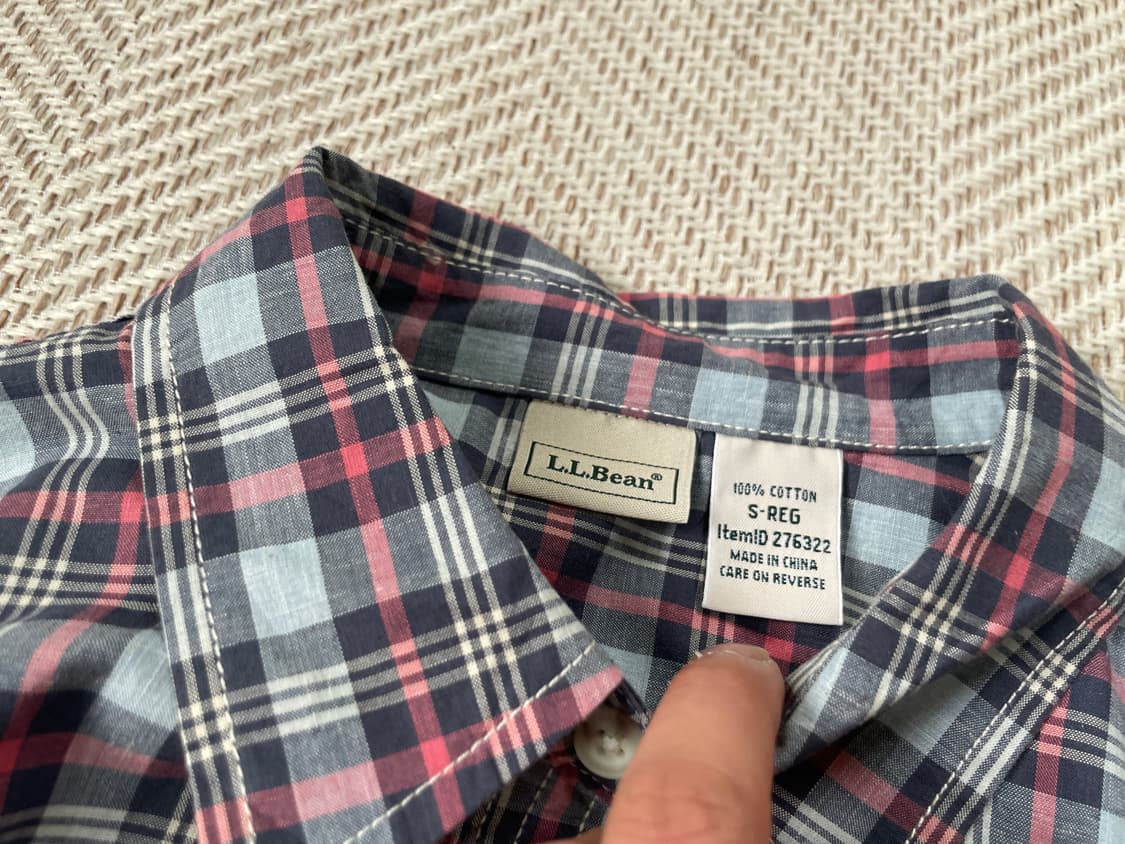 Ll bean 엘엘빈 체크 셔츠  J03520 상품이미지4